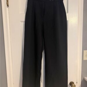 Abercrombie & Fitch Black Wide-Leg Pants
